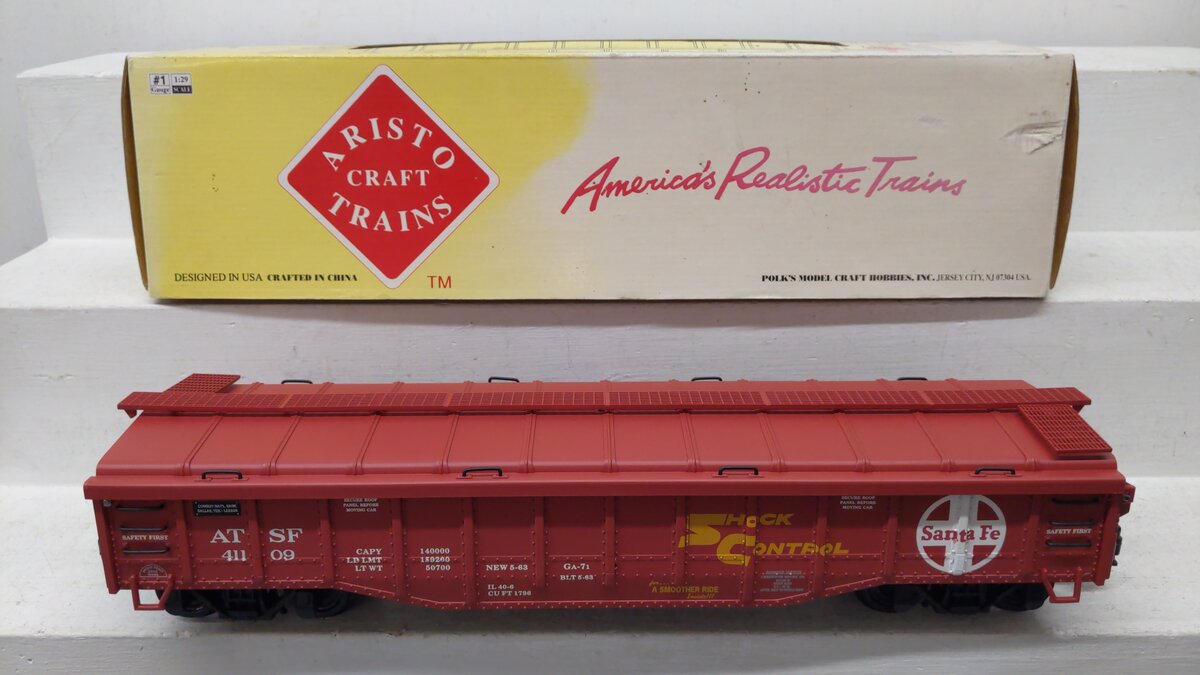 Aristo-Craft 41109 Santa Fe Covered Gondola VG/Box
