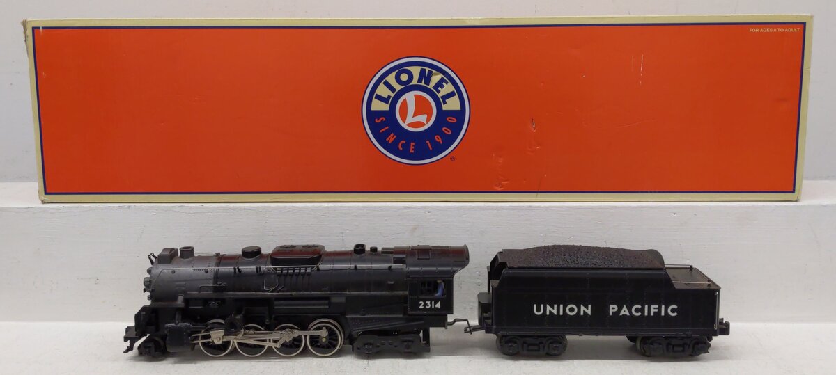 Lionel 6-28696 O UP Berkshire Jr. Steam Locomotive & Tender w/TrainSounds #2314 VG/Box