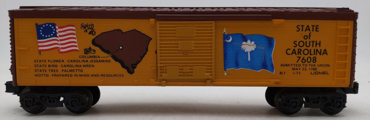 Lionel 6-7608 O Gauge State of South Carolina Boxcar #7608 EX/Box
