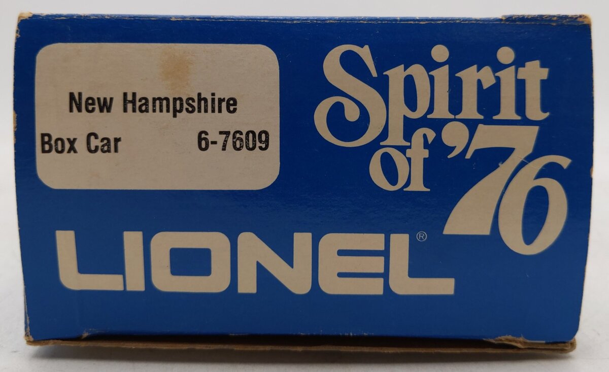 Lionel 6-7609 O Gauge State of New Hampshire Boxcar #7609 EX/Box