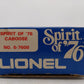 Lionel 6-7600 O Gauge Spirit of 76 N5C Porthole Lighted Caboose #7600 EX/Box