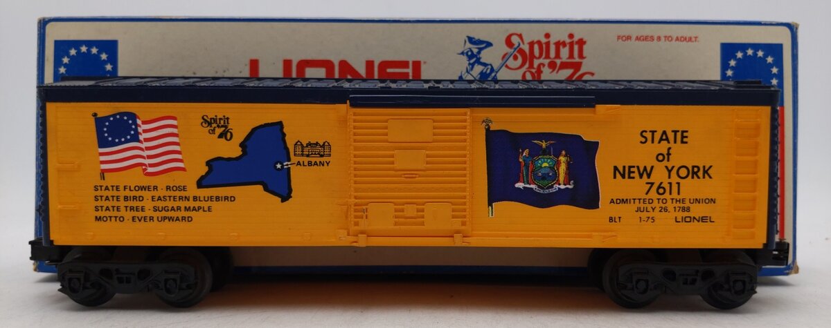 Lionel 6-7611 O Gauge State of New York Boxcar #7611 EX/Box