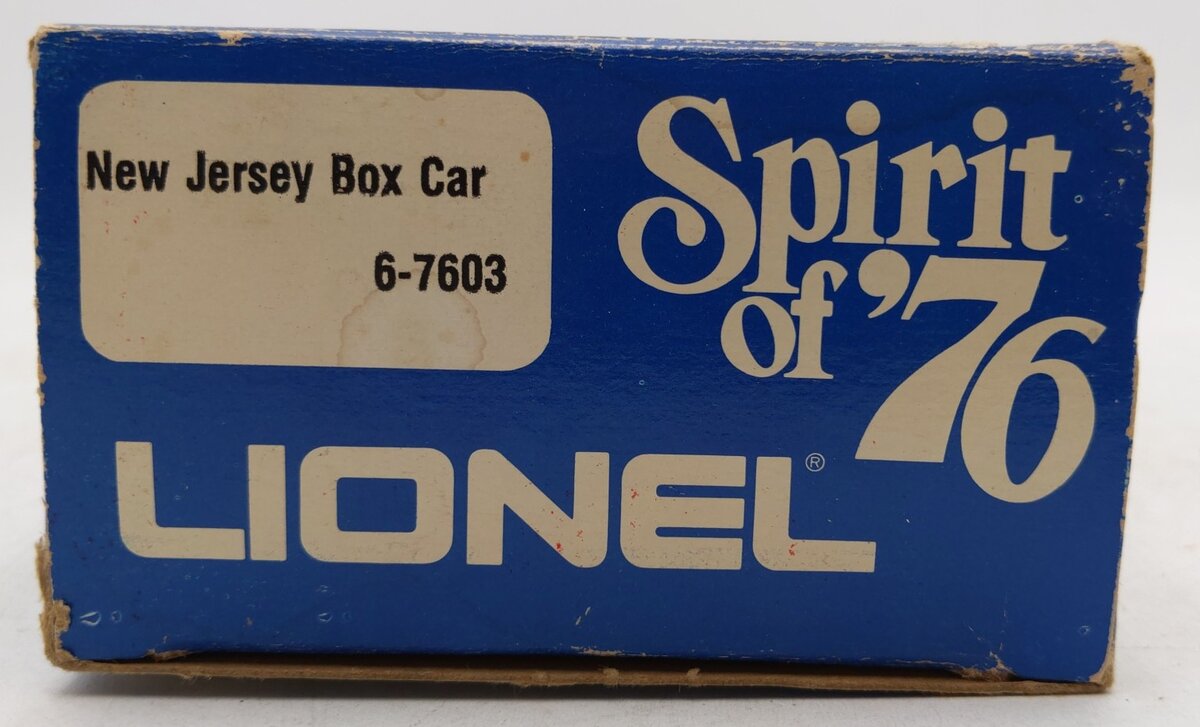 Lionel 6-7603 O Gauge State of New Jersey Boxcar #7603 EX/Box
