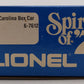 Lionel 6-7612 O Gauge State of North Carolina Boxcar #7612 EX/Box