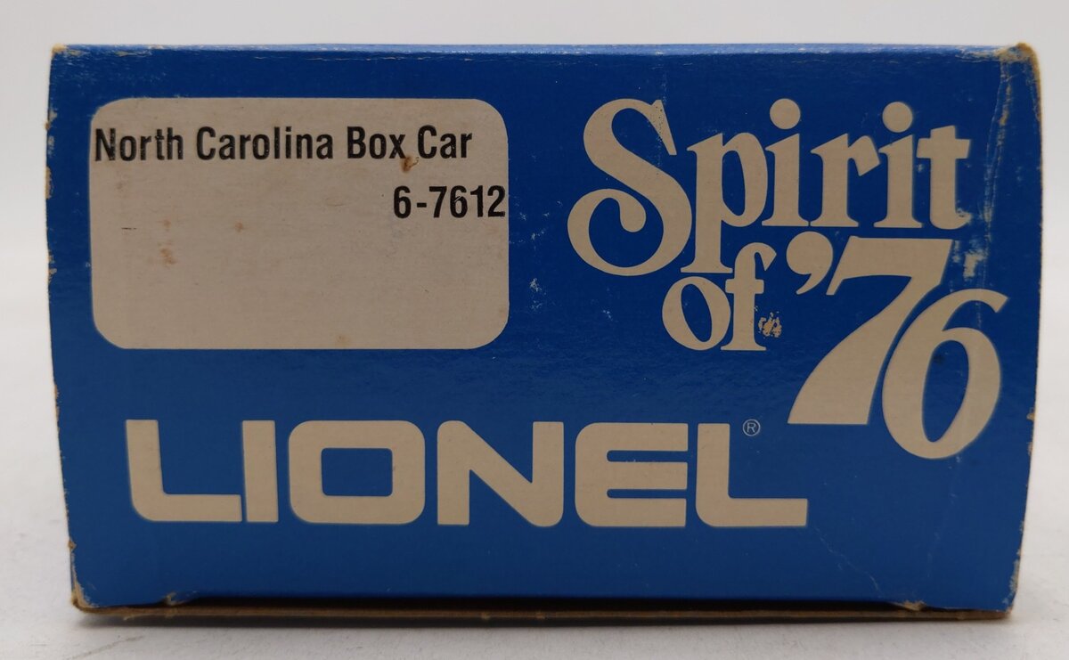 Lionel 6-7612 O Gauge State of North Carolina Boxcar #7612 EX/Box