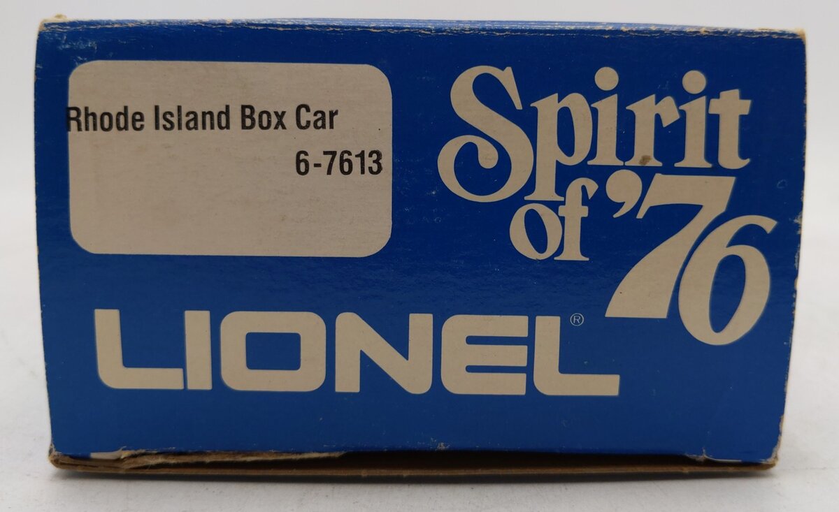 Lionel 6-7613 O Gauge Spirit of 76 State of Rhode Island Boxcar #7613 EX/Box