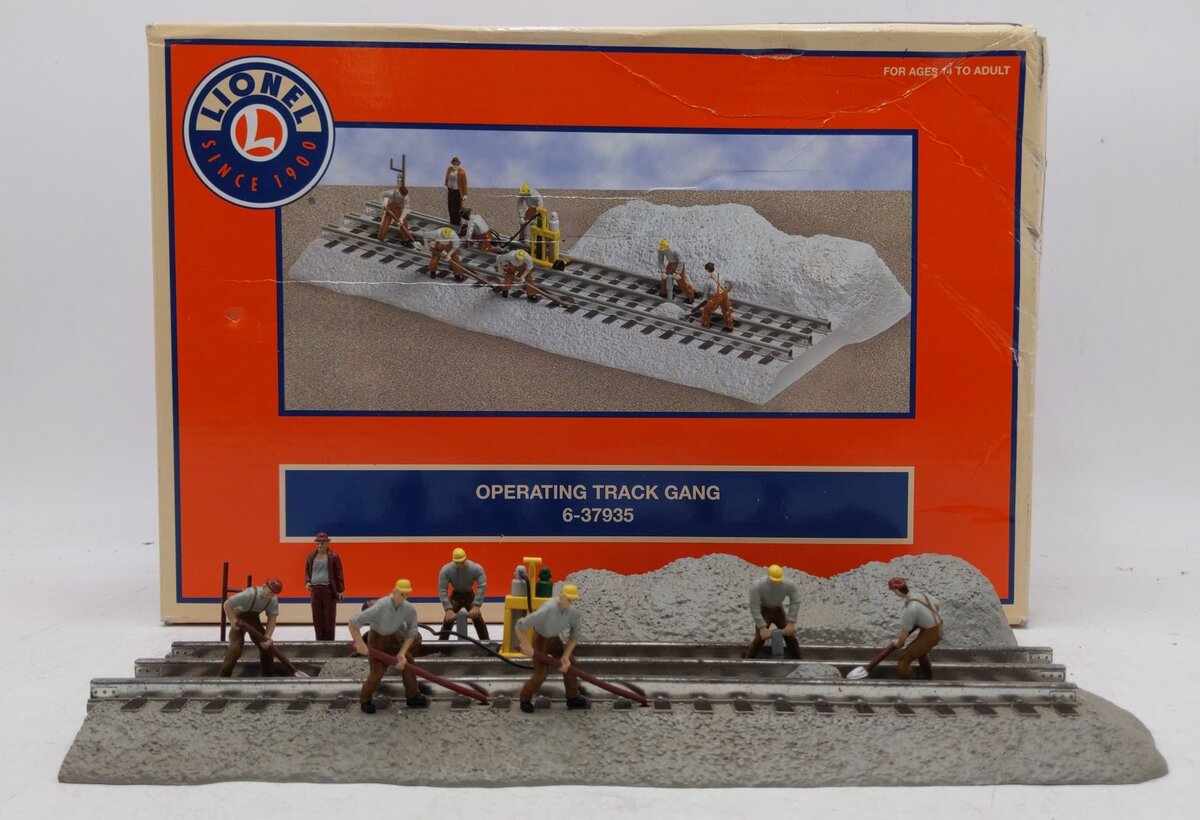 Lionel 6-37935 O Gauge Operating Track Gang EX/Box