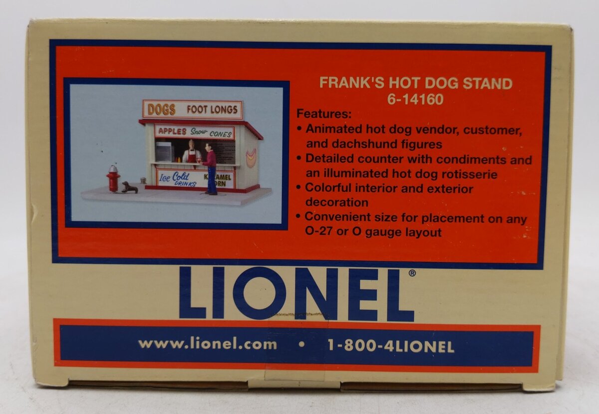 Lionel 6-14160 O Animated Frank's Hot Dog Stand EX/Box