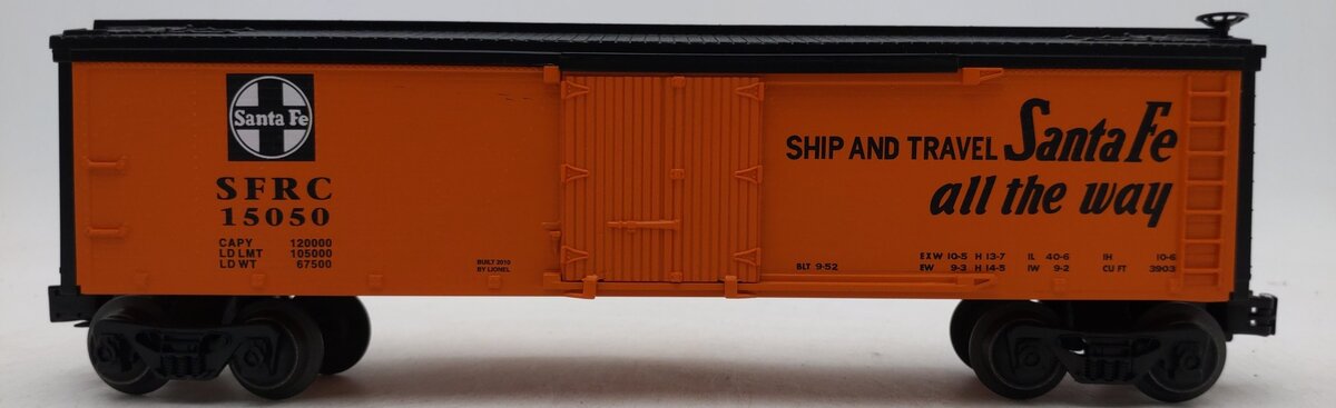 Lionel 6-15050 O Atchison Topeka Santa Fe Boxcar EX