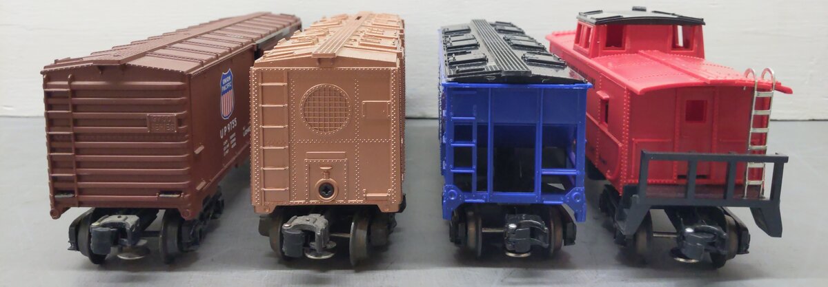 K-Line/Lionel O Gauge Assorted Freight Cars- #6113/9755/6216/7515 [4] EX