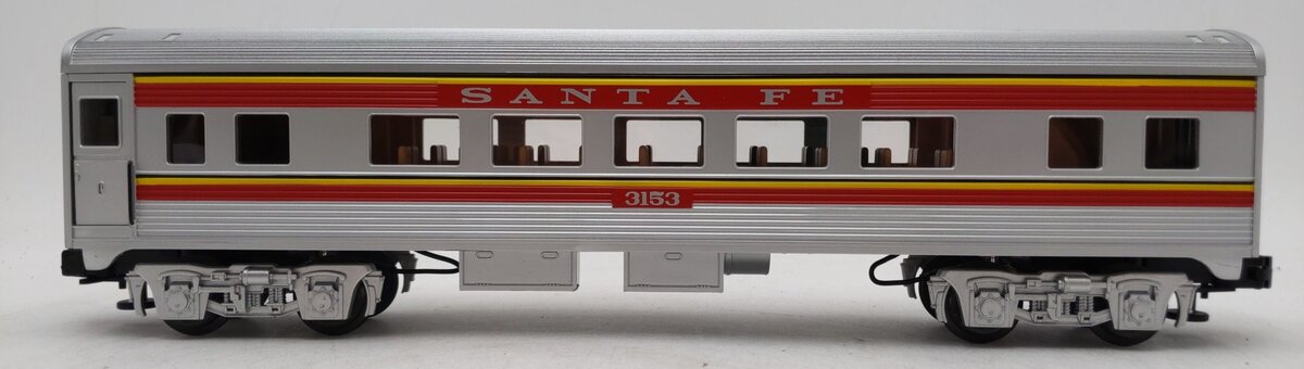 Lionel 6-29093 O Gauge Santa Fe Streamlined Coach Car #3153 EX