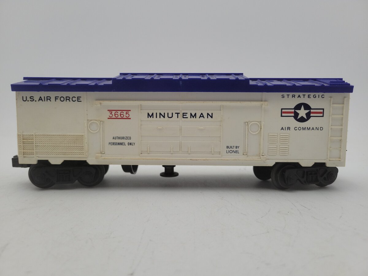 Lionel 3665 Vintage O Gauge US Air Force Minuteman Missile Launching Car EX