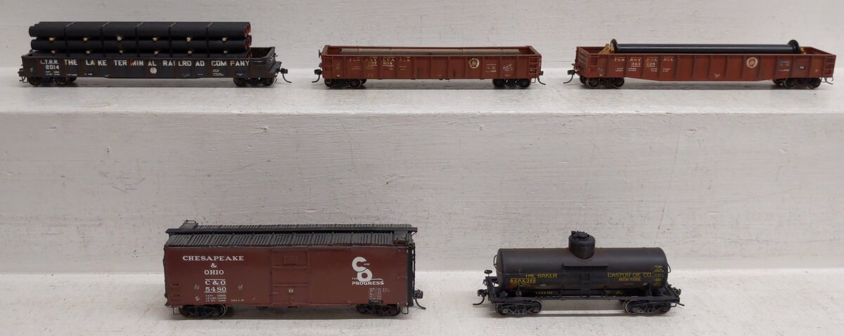 HO Scale Assorted Custom Weathered Freight Cars #357934/343125/2014/5480/300 [5]