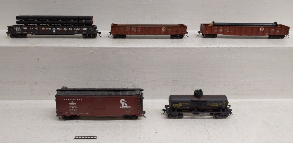 HO Scale Assorted Custom Weathered Freight Cars #357934/343125/2014/5480/300 [5]
