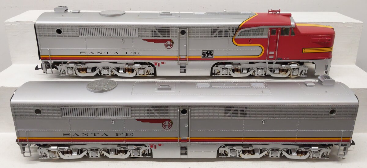 USA Trains 22404-2 G Gauge Santa Fe PA/PB Diesel Engine Set #52/#52A VG