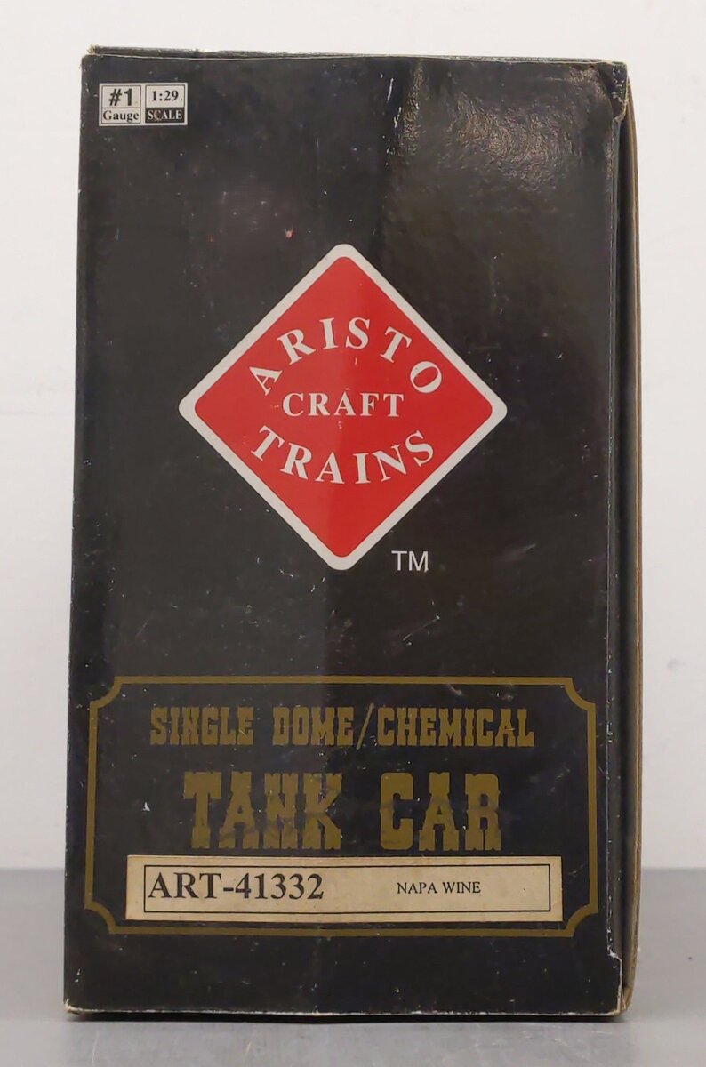 Aristo-Craft 41332 G Scale Napa Valley Railroad Co. Tank Car #41332 VG/Box