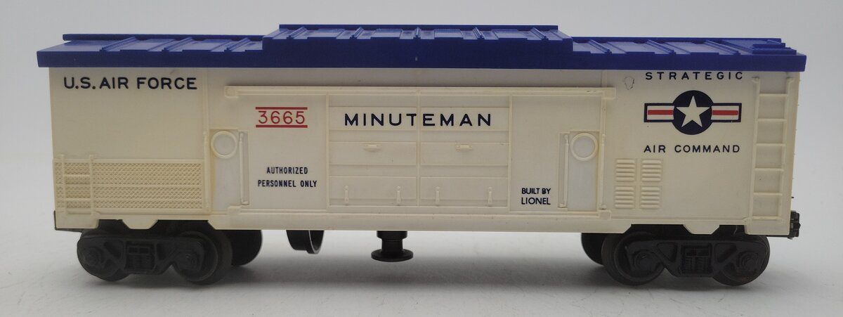 Lionel 3665 Vintage O Gauge US Air Force Minuteman Missile Launching Car VG