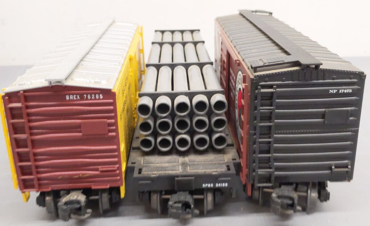 MTH 20-90007 O Burlington Northern Merger SeriesT Freight Car Set (Set of 3) EX/Box