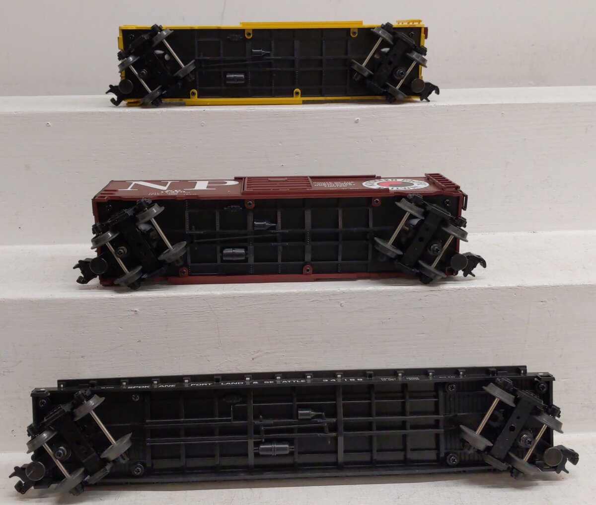 MTH 20-90007 O Burlington Northern Merger SeriesT Freight Car Set (Set of 3) EX/Box