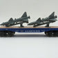 Menards 279-4490 O Scale US Airforce Flatcar w/ 2 Rockets #4121 EX