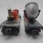 Lionel & American Flyer S and O Gauge Assorted Searchlight Cars: 7210, 3620 [2] VG
