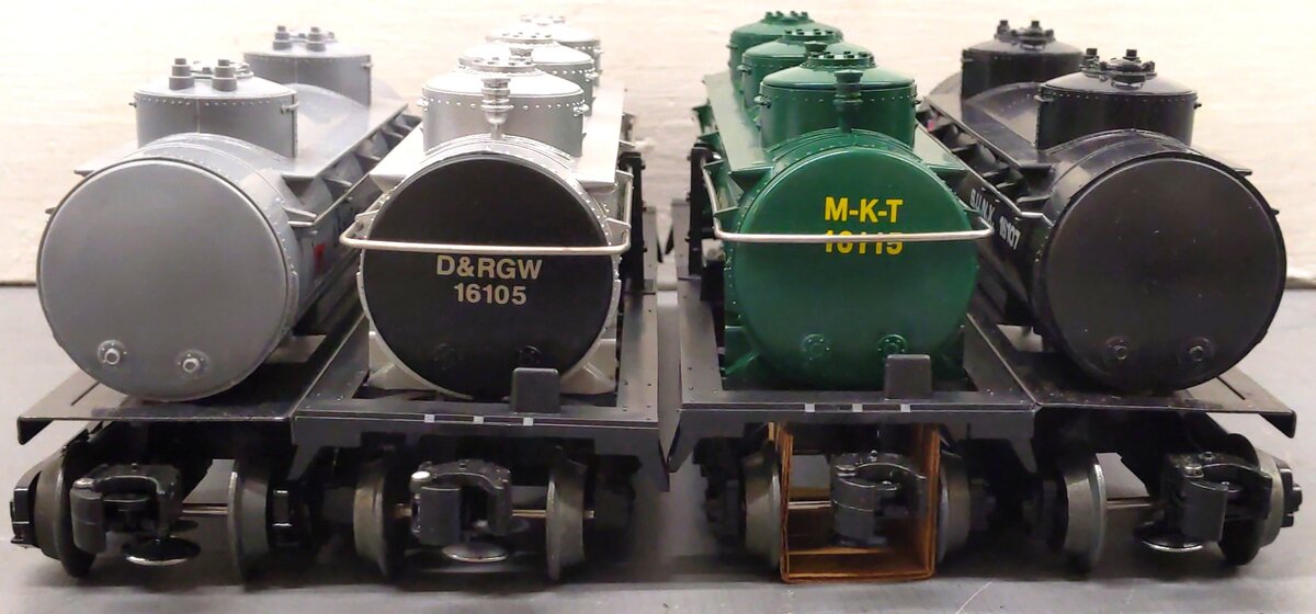 Lionel O Gauge Tank Cars: 16103, 16105, 16107, 16115 [4] LN/Box