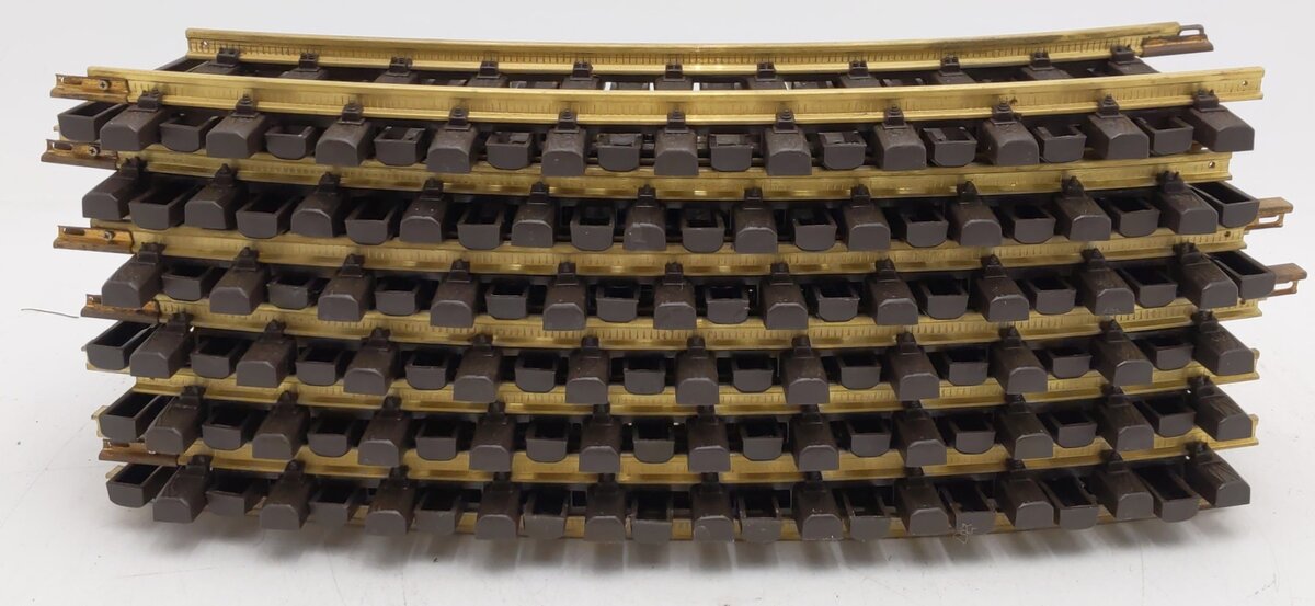 Aristo-Craft 11100 G Gauge Euro Brass 4 Ft. Diameter Curved Track (12) VG/Box