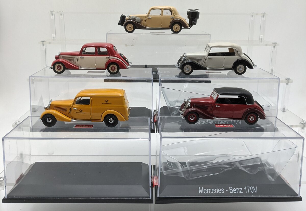 Schuco 1:43 Diecast Assorted Mercedes 170V Cars [5] VG