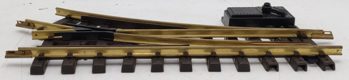 Aristo-Craft 11200 G Euro Brass Right Hand Manual Switch Turnout EX/Box