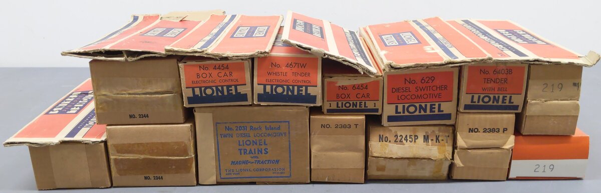 Lionel O Gauge Assorted Empty Boxes [20]/Box