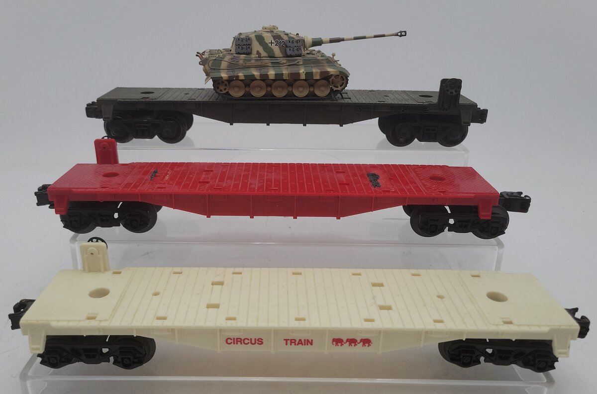 O Gauge Assorted Flatcars [3] VG
