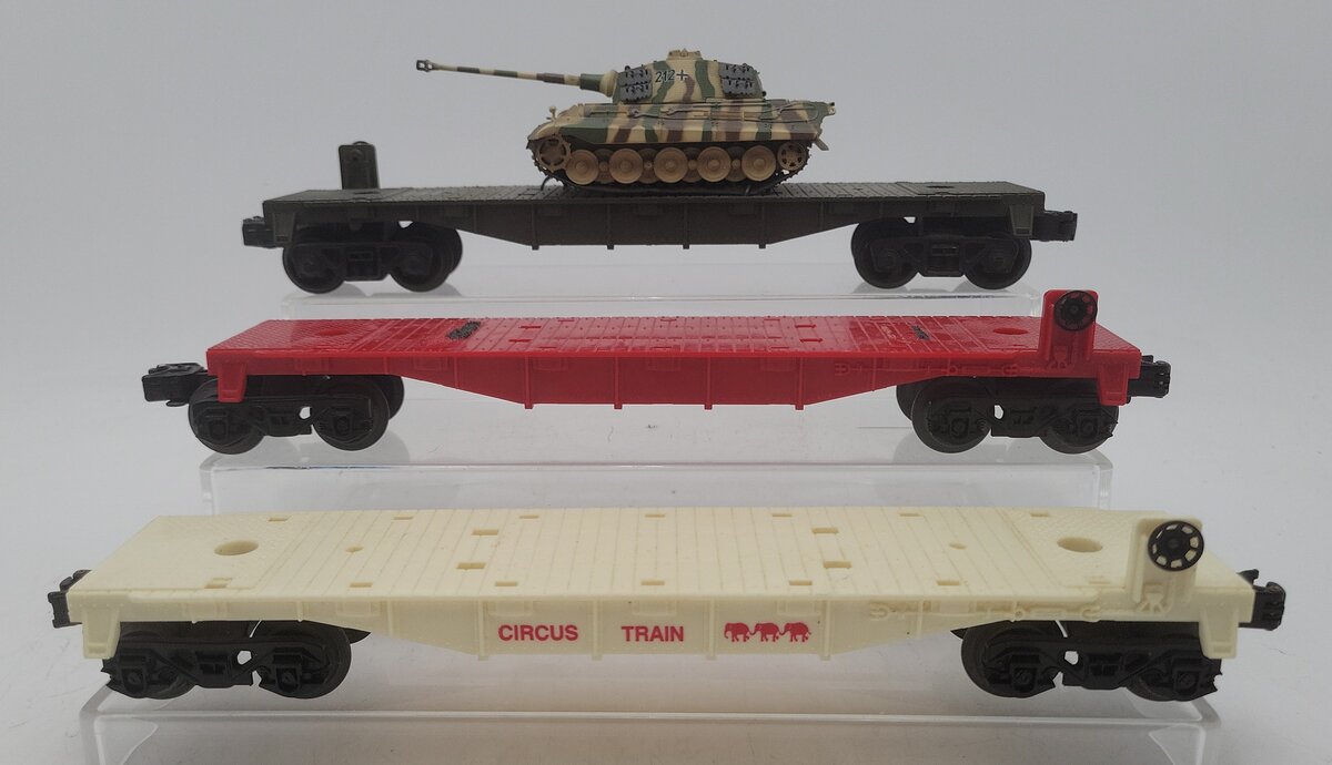 O Gauge Assorted Flatcars [3] VG