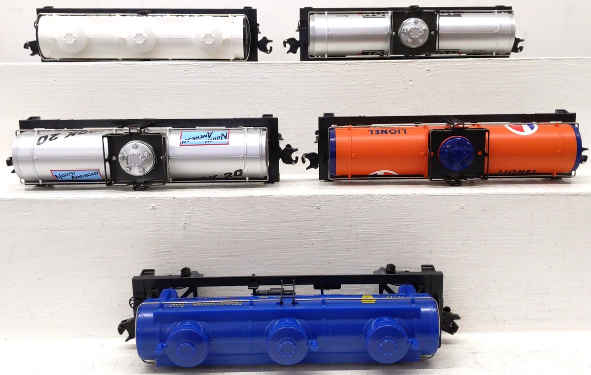 Lionel O Gauge Tank Cars: 6313, 9279, 16124, 19601, 19602 [5] LN/Box