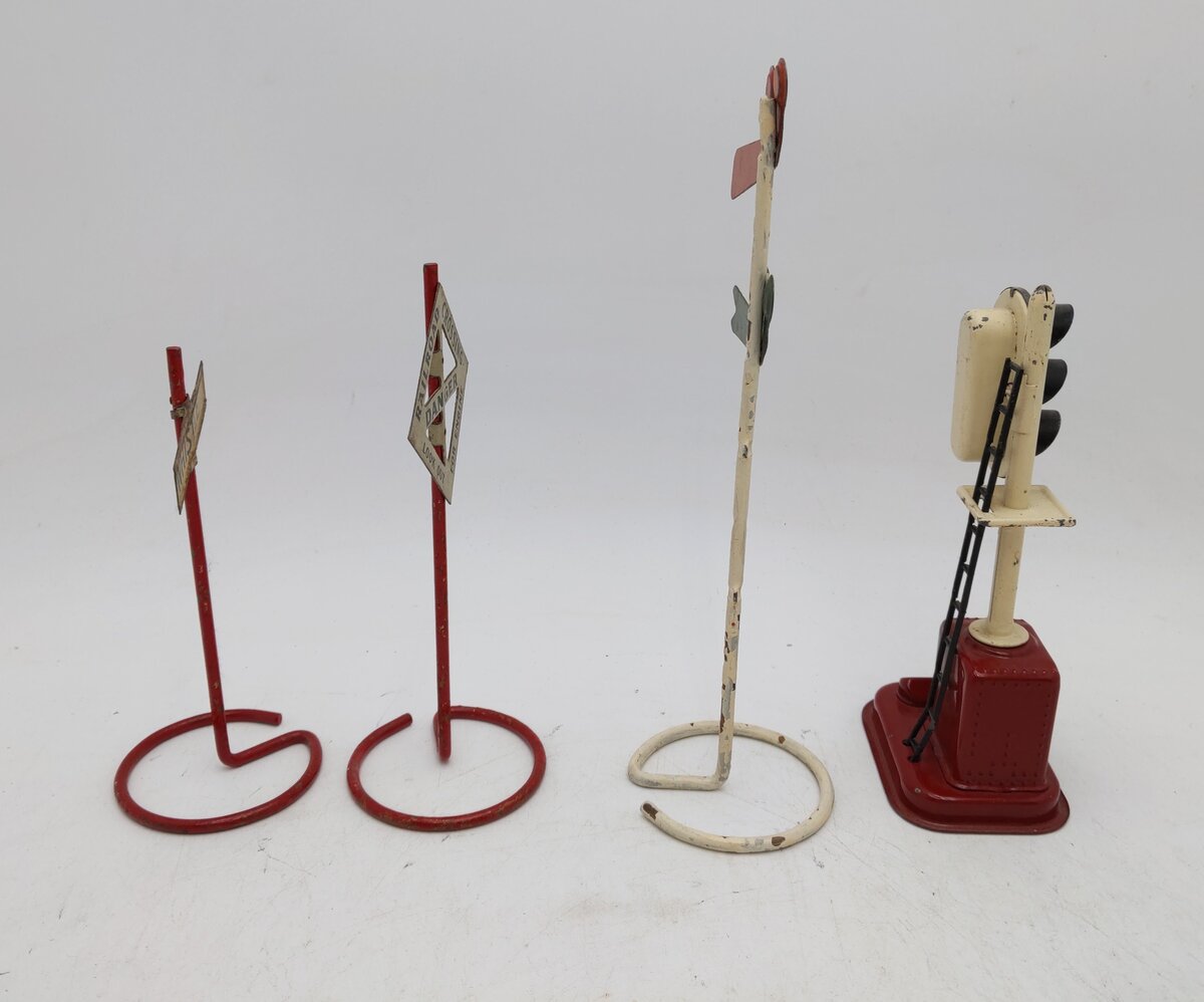 Sakai & Ives Prewar/Postwar Block Signal & Signs [4] VG