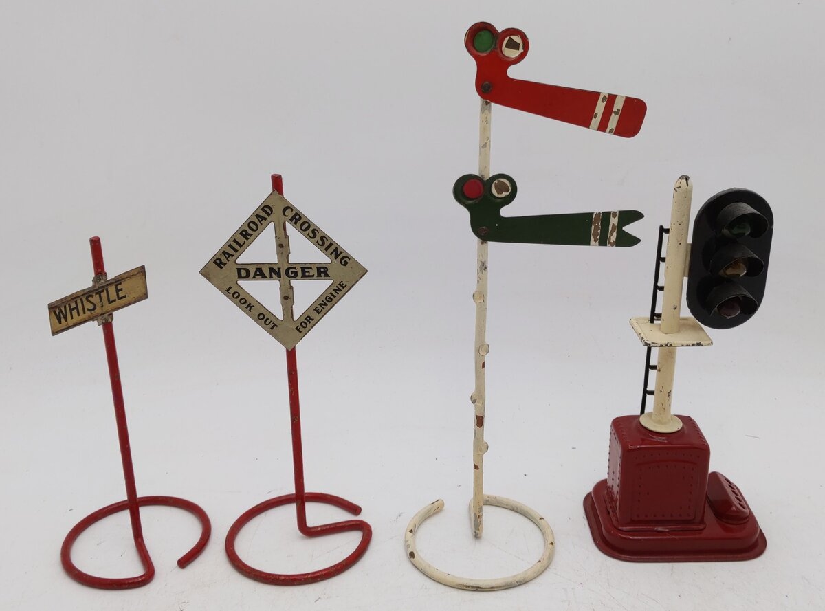 Sakai & Ives Prewar/Postwar Block Signal & Signs [4] VG