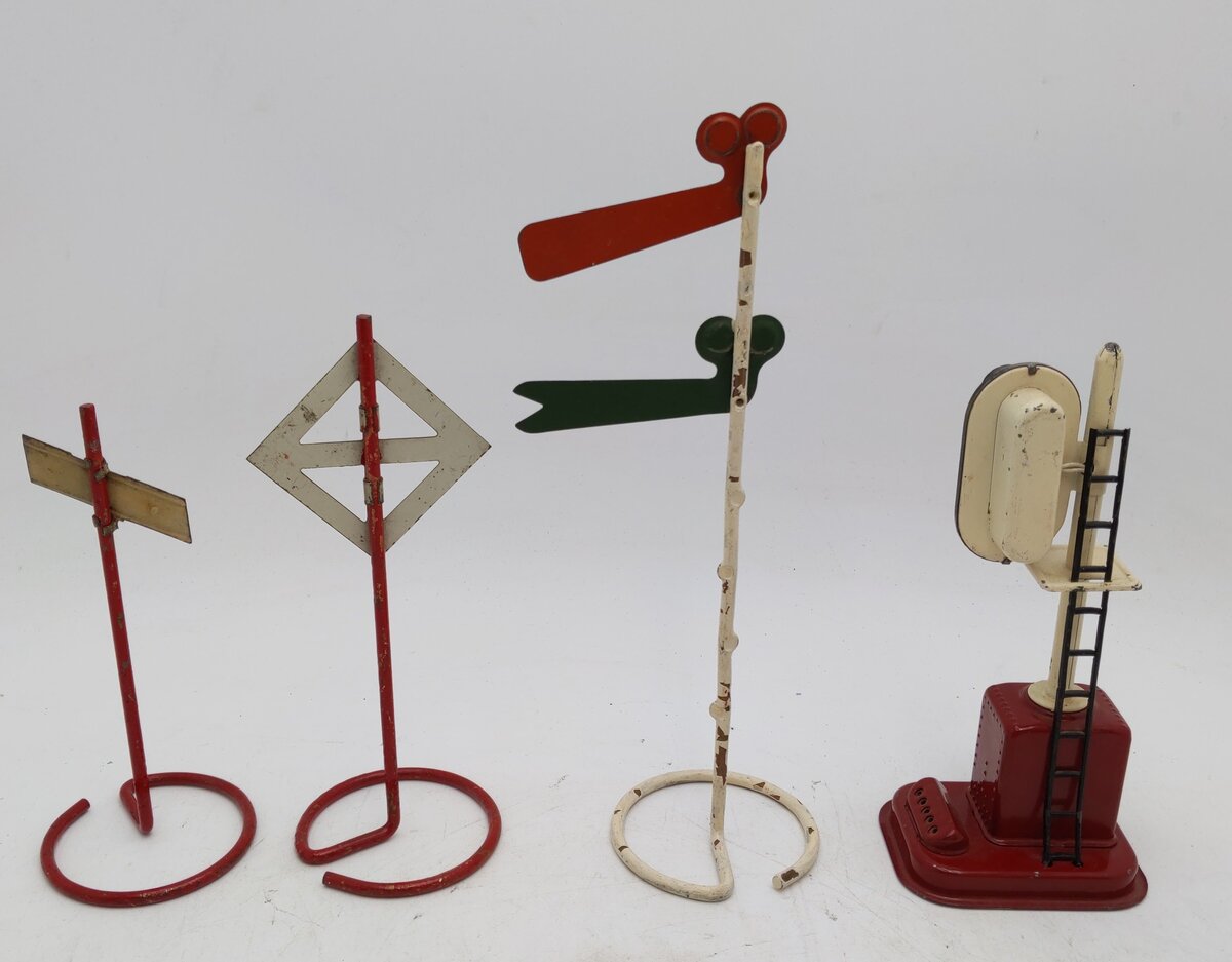 Sakai & Ives Prewar/Postwar Block Signal & Signs [4] VG