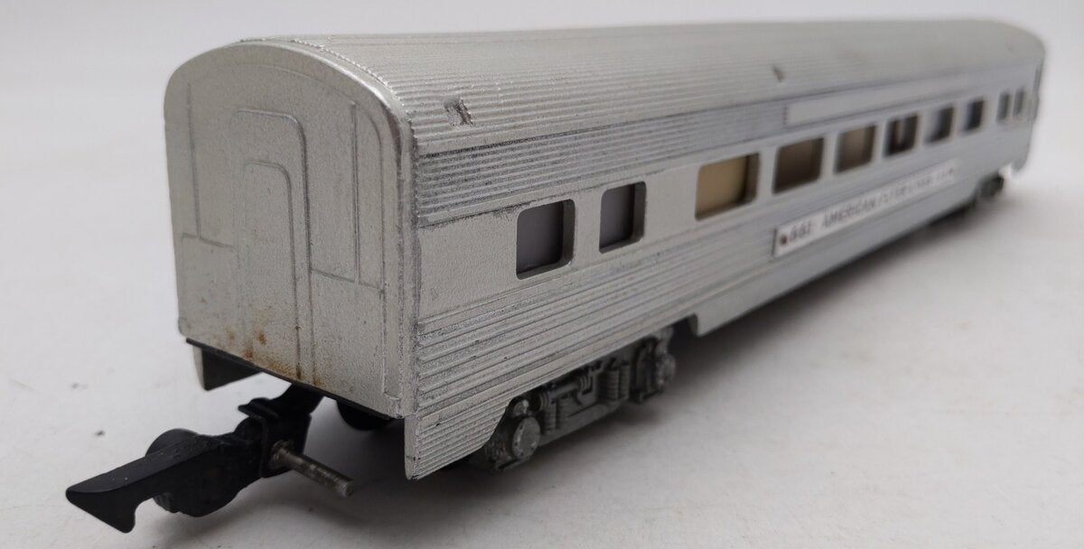 American Flyer 661 Vintage S Gauge Chrome Pullman Passenger Car VG