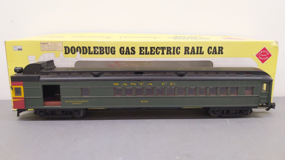 Aristo-Craft 21210 G Atchison Topeka Santa Fe Doodlebug with Lights EX/Box