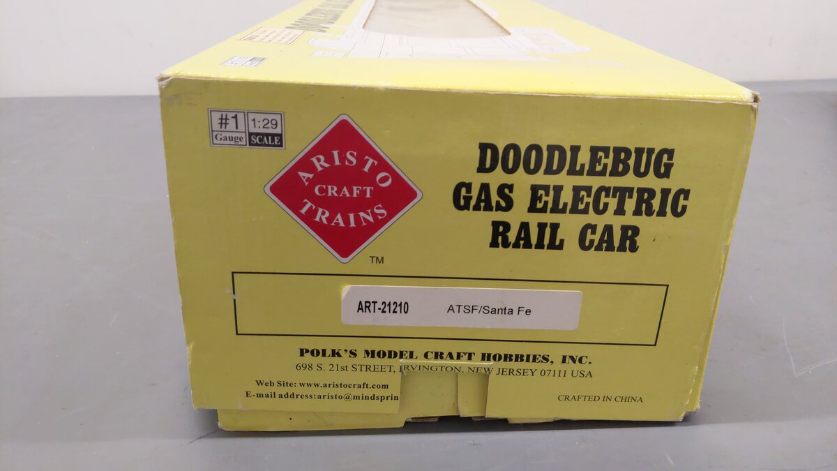 Aristo-Craft 21210 G Atchison Topeka Santa Fe Doodlebug with Lights EX/Box