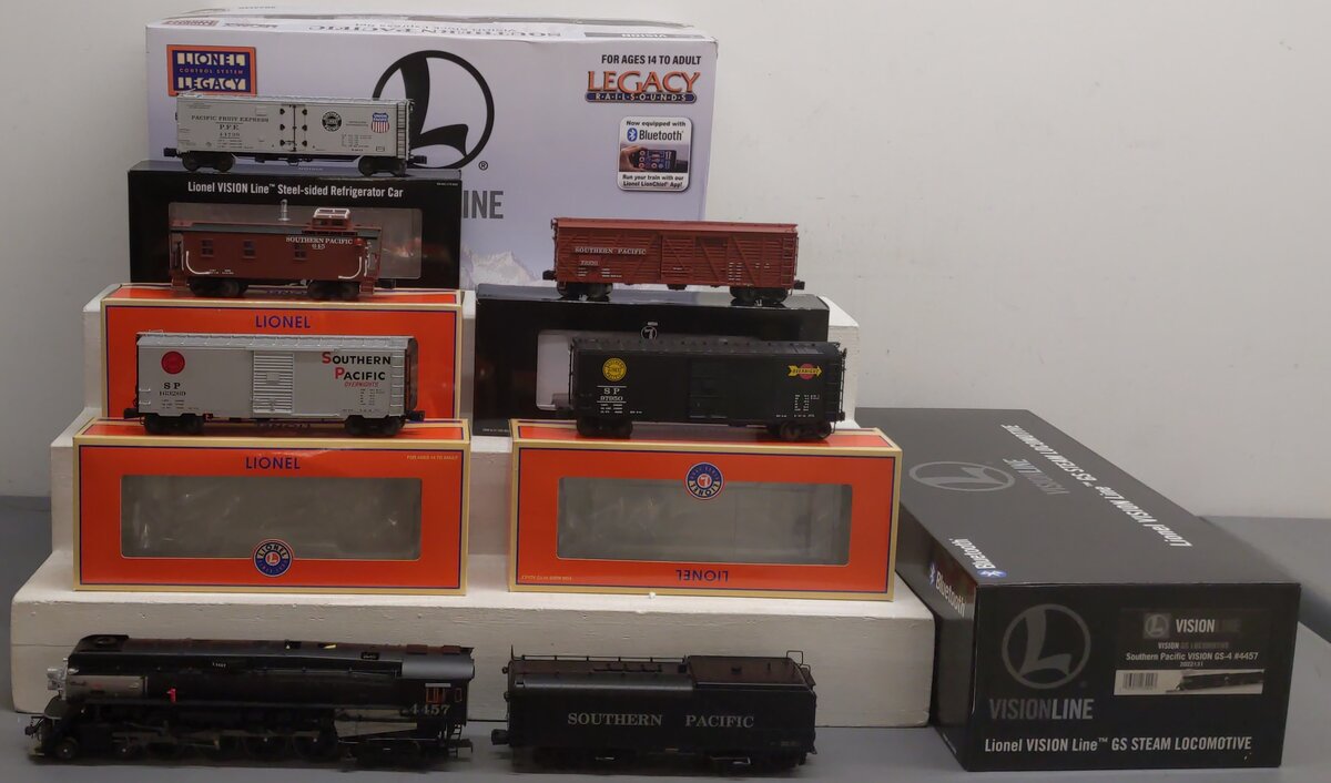 Lionel 2022130 O VISIONLINE Southern Pacific Express Stock Cars (Set of 7) EX/Box