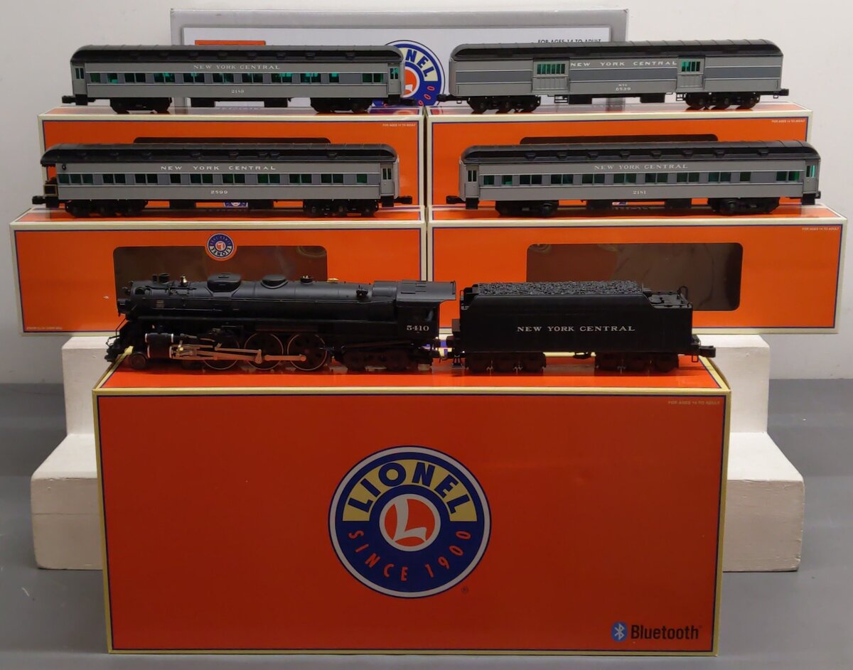 Lionel 1922050 O Gauge NYC Pacemaker Steam Passenger Car Set with LCS (Set of 5) EX/Box