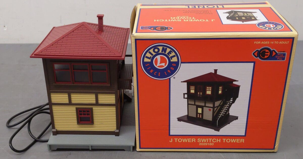 Lionel 2029160 O J Tower Switch Tower Plug In Play EX/Box