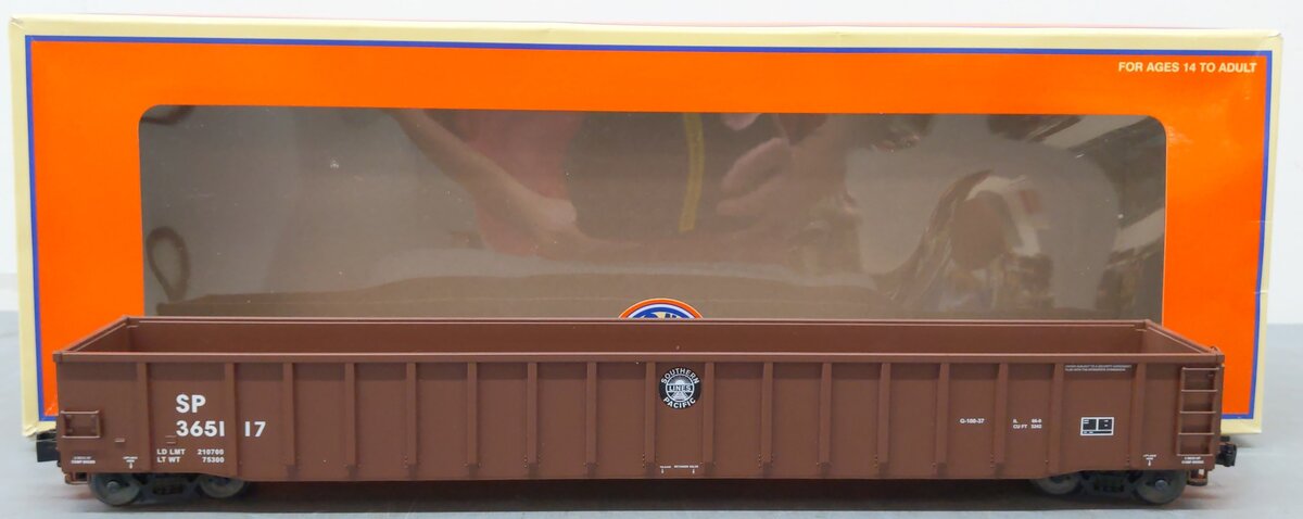 Lionel 6-83321 O Southern Pacific 65' Mill Gondola #365117 LN/Box
