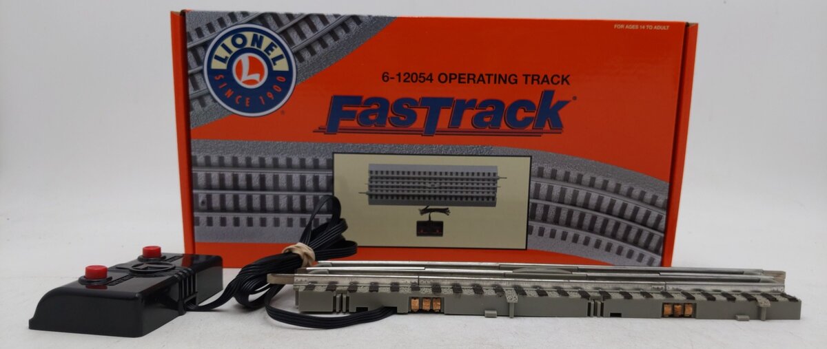 Lionel 6-12054 O Gauge FasTrack Operating Track Section EX/Box