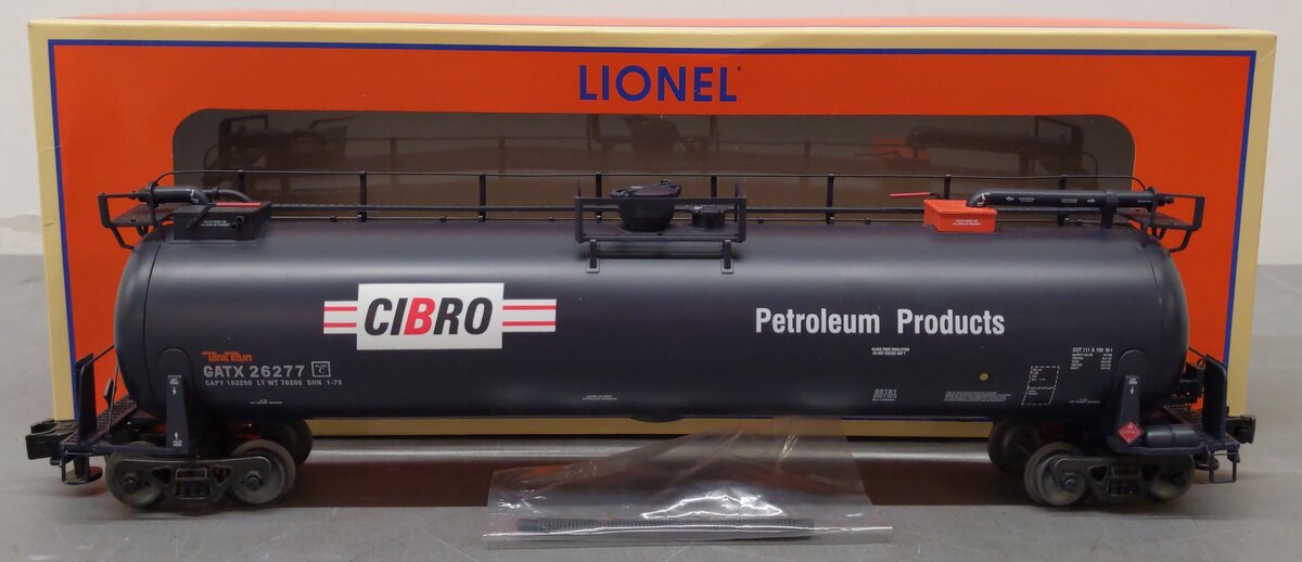 Lionel 6-85161 O Cibro Tank Train Car Black #26277 EX/Box