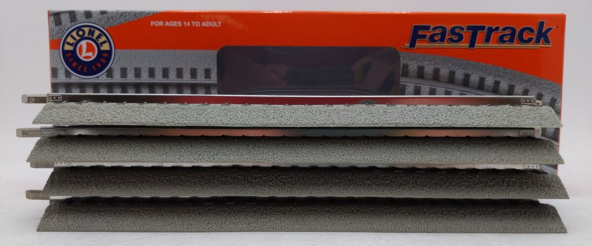 Lionel 6-12032 O Scale Straight FasTrack (Pack of 4) EX/Box