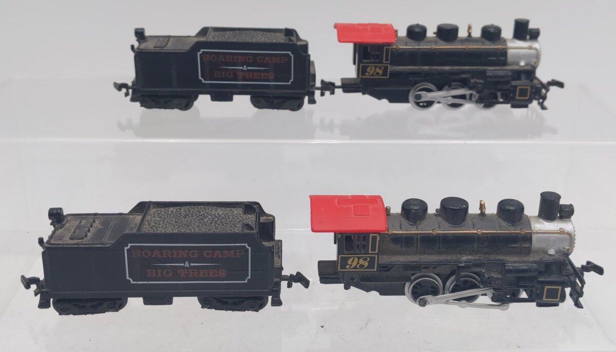 Maisto 15131 N ATSF Roaring Camp Vintage 0-6-0 Steam Loco w/ Tender [2] EX