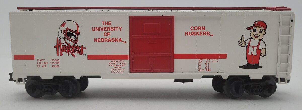 O Gauge University Of Nebraska Husker's Boxcar VG