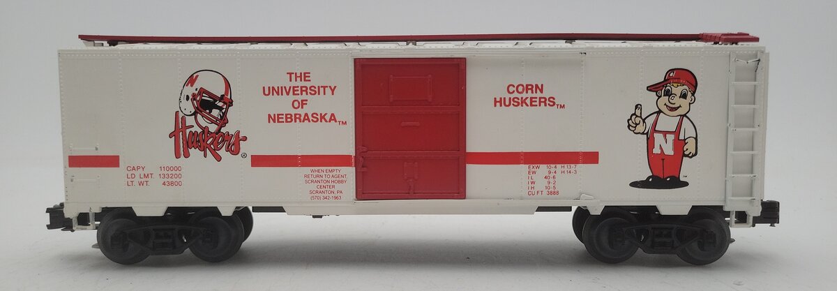 O Gauge University Of Nebraska Husker's Boxcar VG