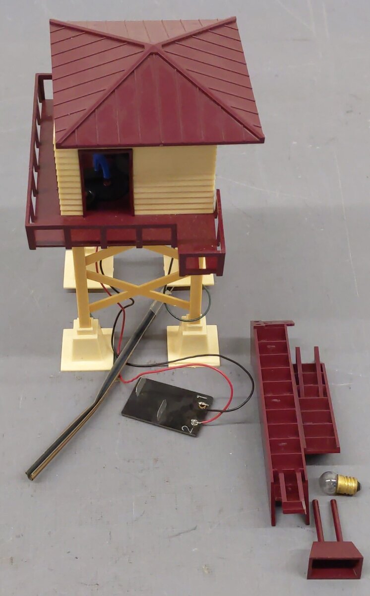 Marx 2940 Vintage O Lighted Switchman‘s Tower VG/Box